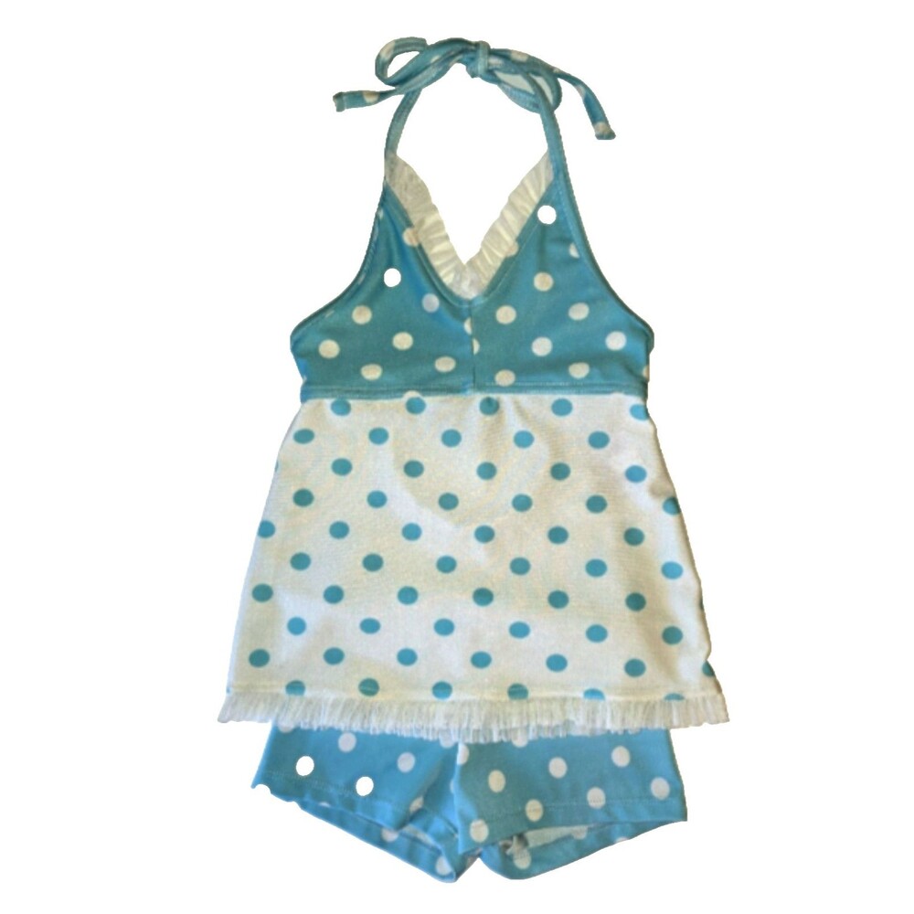 Polka Dot Halter Top & Shorts Small Dancewear / Costume Set Y2K Vintage Cutesy
